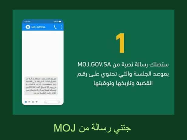 وصلتني رسالة من محكمة التنفيذ جتني رسالة من Moj استشارات قانونية سعودية محامي في جدة