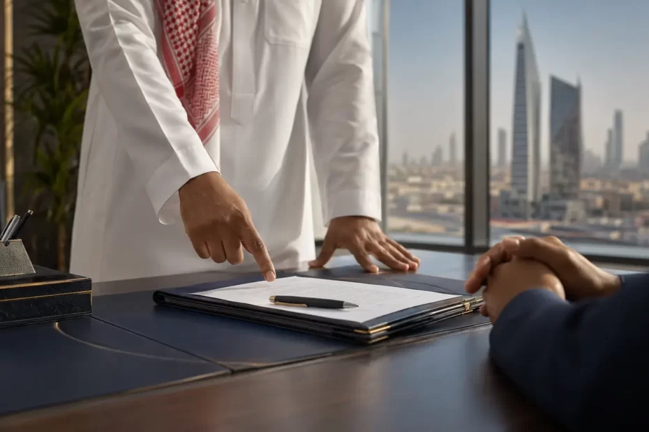 موظف يتعرض للضغط لتوقيع استقالة في مكتب سعودي
